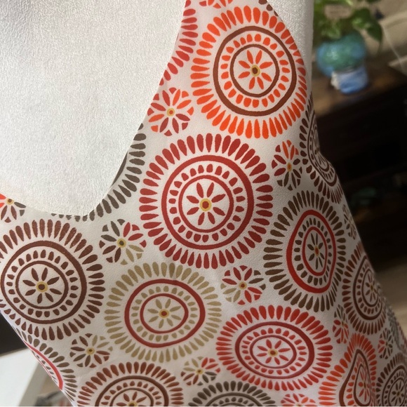 Loft Fully Lined Medallion Print Bar Back Tank (M) EUC - Picture 4 of 5